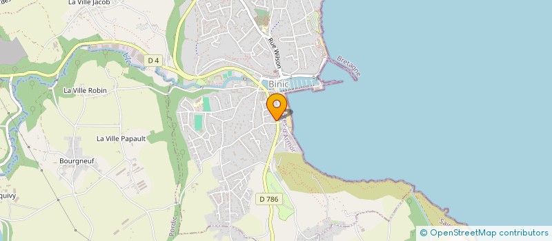 localisation de l'entreprise TRISTANA à BINIC-ETABLES-SUR-MER