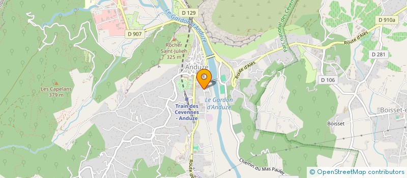 localisation de l'entreprise TRISTANGE à ANDUZE