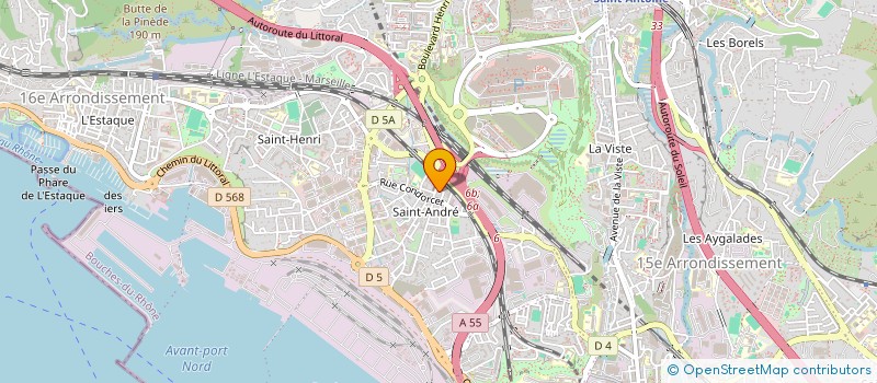 localisation de l'entreprise TRISUN CONCEPT  MARSEILLE