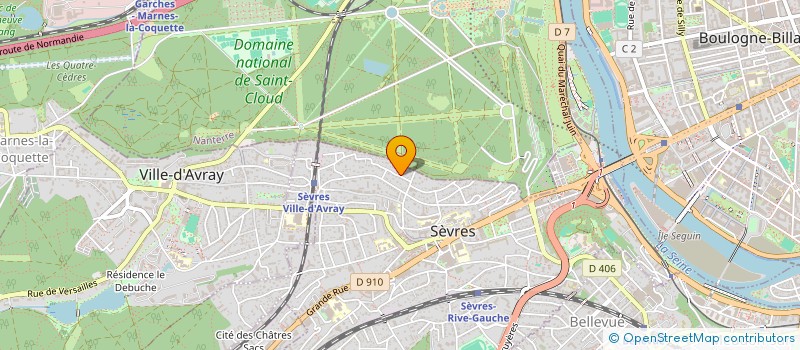 localisation de l'entreprise TRITECH à SEVRES