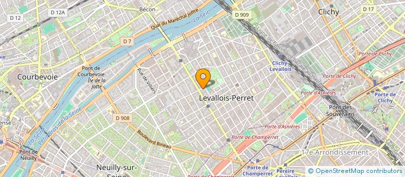 localisation de l'entreprise TRIUMPH BAT à LEVALLOIS PERRET
