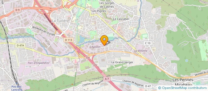 localisation de l'entreprise TRIUMSUD SECURITE PRIVEE à LES PENNES MIRABEAU