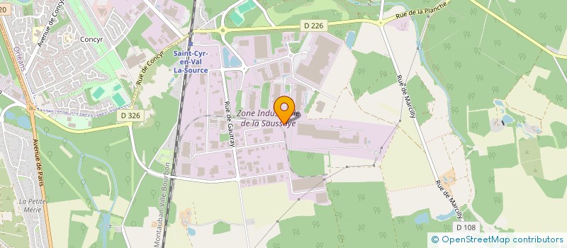 localisation de l'entreprise TRIVAL à SAINT-CYR-EN-VAL
