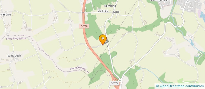 localisation de l'entreprise TRIVELIN  PLUMELIAU-BIEUZY