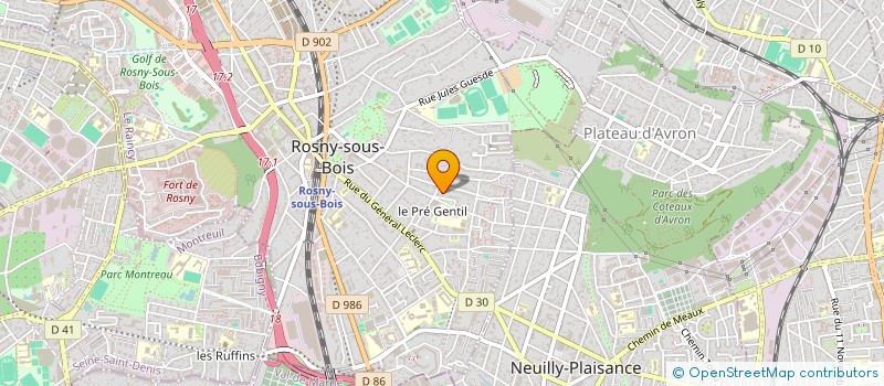 localisation de l'entreprise TRIWATT à ROSNY-SOUS-BOIS