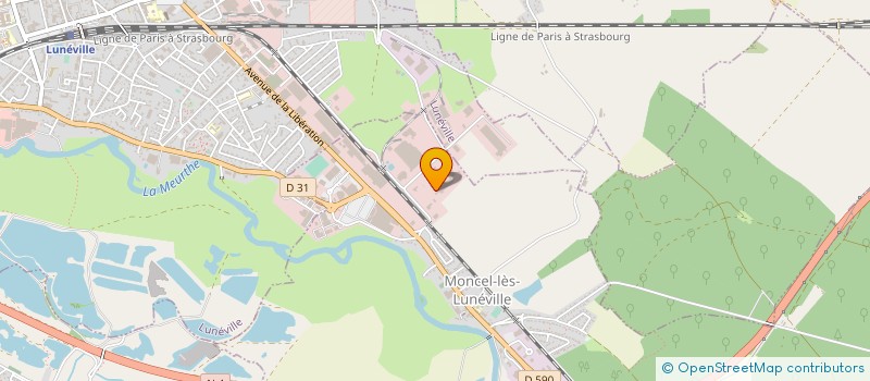localisation de l'entreprise TRIWAYS à MONCEL-LES-LUNEVILLE