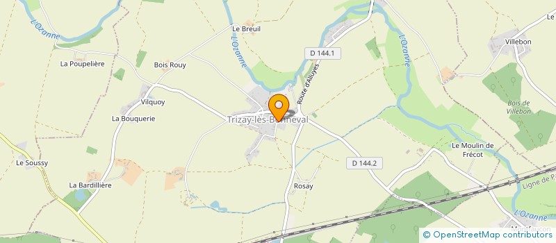 localisation de l'entreprise TRIZAY ANIMATION à TRIZAY-LES-BONNEVAL