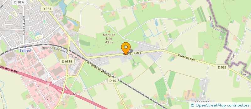 localisation de l'entreprise TRK à BAILLEUL