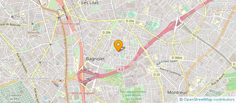 localisation de l'entreprise TRK EXPRESS à BAGNOLET