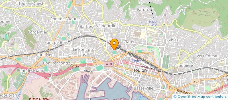 localisation de l'entreprise TRM  TOULON