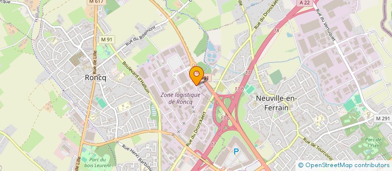 localisation de l'entreprise TRM à RONCQ