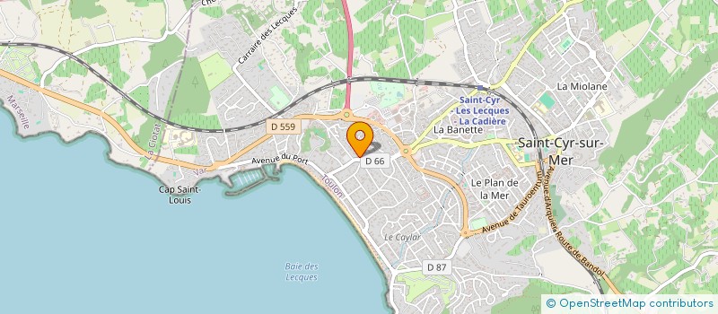 localisation de l'entreprise TRM à SAINT-CYR-SUR-MER