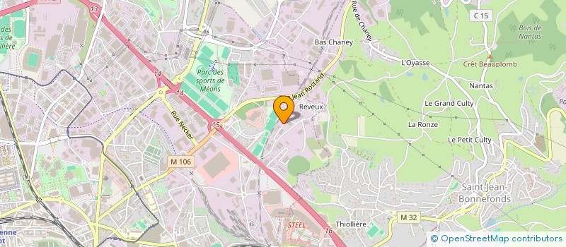 localisation de l'entreprise TRM CHIMIE à SAINT-ETIENNE
