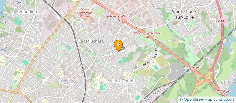 localisation de l'entreprise TRN TRANSPORTS à NANTES