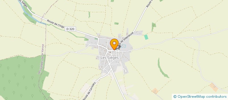localisation de l'entreprise TRNK à LES SIEGES