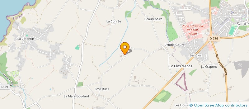 localisation de l'entreprise TRNSPORTS SAGORY THIERRY  LAMBALLE-ARMOR