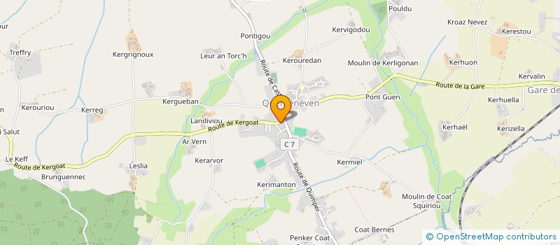 localisation de l'entreprise TRO-HEOL  QUEMENEVEN