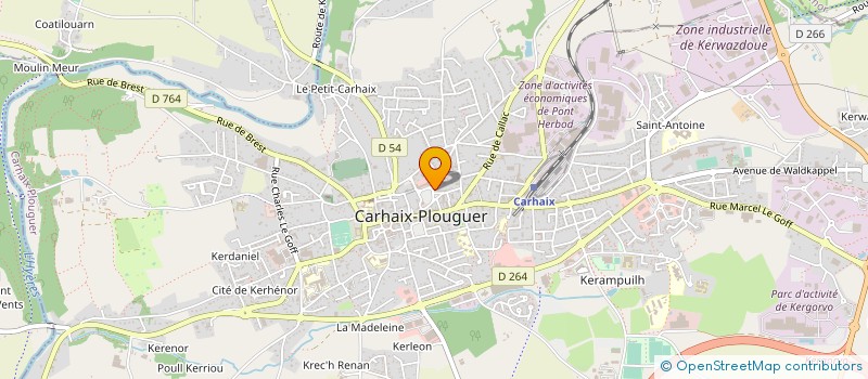 localisation de l'entreprise TRO HEOL  CARHAIX-PLOUGUER