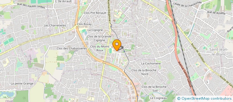 localisation de l'entreprise TRO MAD à ORLEANS