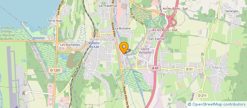 localisation de l'entreprise TROAX à VIVIERS-DU-LAC