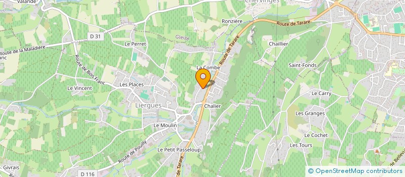 localisation de l'entreprise TROC AFFAIRES à PORTE-DES-PIERRES-DOREES