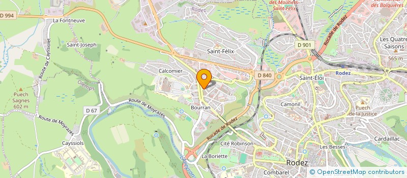 localisation de l'entreprise TROC CAMPUS à RODEZ