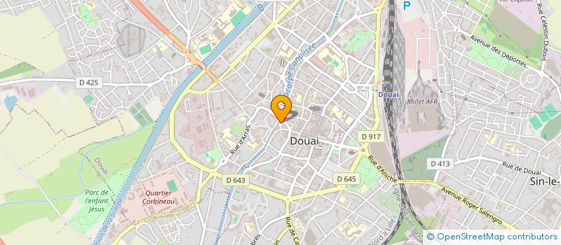 localisation de l'entreprise TROC HABILLE à DOUAI