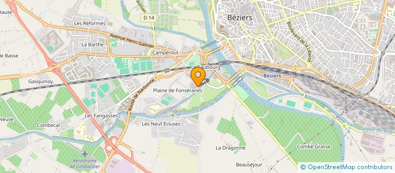 localisation de l'entreprise TROC PIECES AUTO à BEZIERS