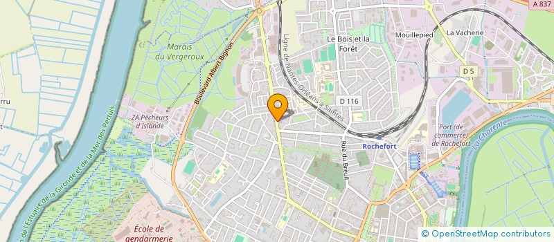 localisation de l'entreprise TROCASION ROCHEFORT  ROCHEFORT