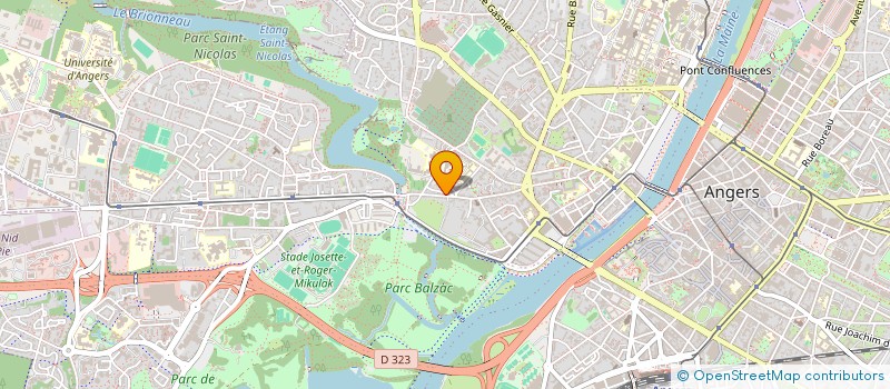 localisation de l'entreprise TROCCINELLE à ANGERS