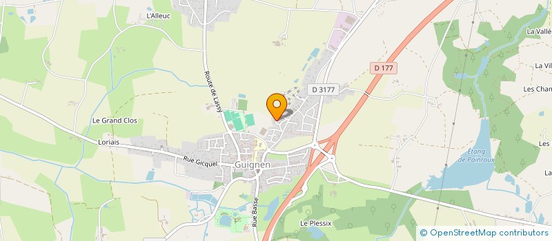 localisation de l'entreprise TROCHEL LA PAROI  GUIGNEN