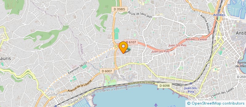 localisation de l'entreprise TROCHILUS à ANTIBES