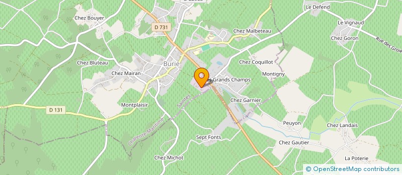 localisation de l'entreprise TROCHUT CHARPENTE MENUISERIE à ECOYEUX