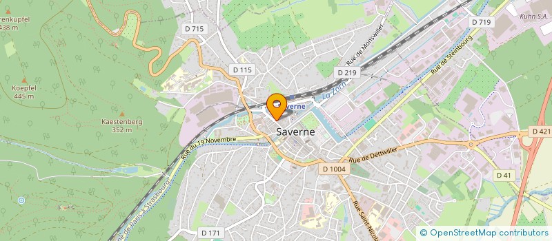 localisation de l'entreprise TROCSTORE à SAVERNE