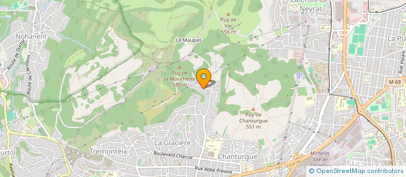 localisation de l'entreprise TRODELCO  CLERMONT-FERRAND