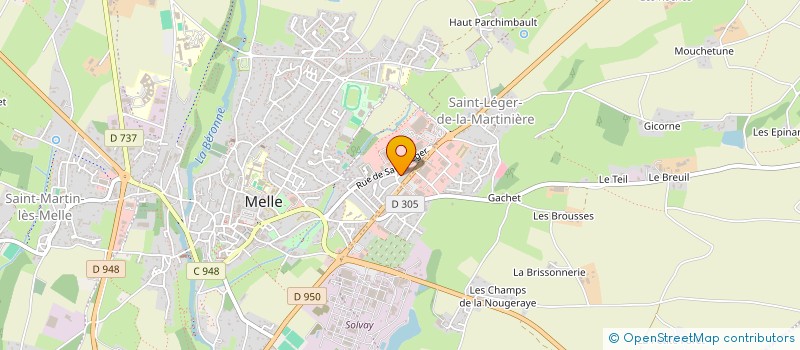 localisation de l'entreprise TROENES  MELLE