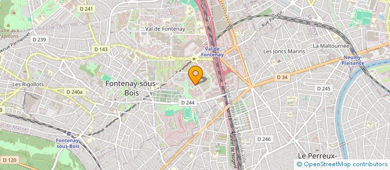 localisation de l'entreprise TROFEE SARL à FONTENAY-SOUS-BOIS