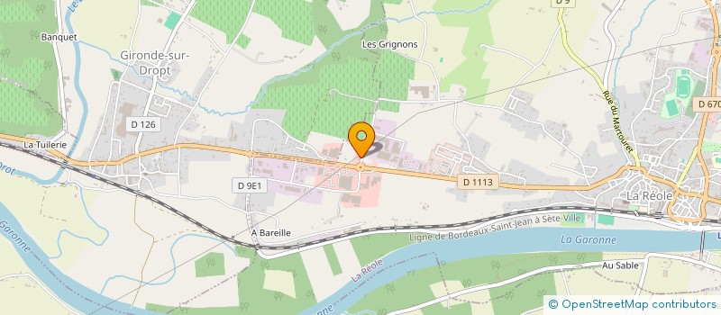 localisation de l'entreprise TROFYLANDES  LA REOLE