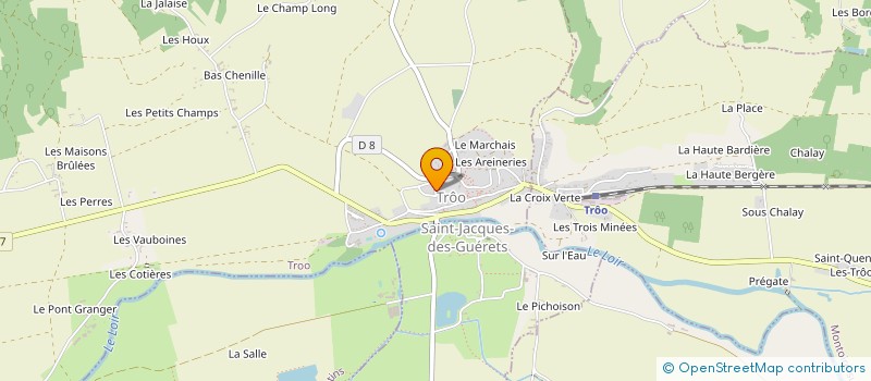 localisation de l'entreprise TROGLOSITES DE LA VALLEE DU LOIR  TROO