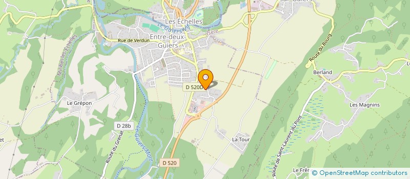 localisation de l'entreprise TROIKA  ENTRE-DEUX-GUIERS