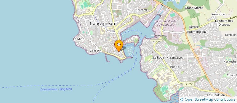 localisation de l'entreprise TROIRULERAY  CONCARNEAU