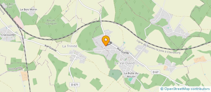 localisation de l'entreprise TROIS 28  LE VAL-DAVID