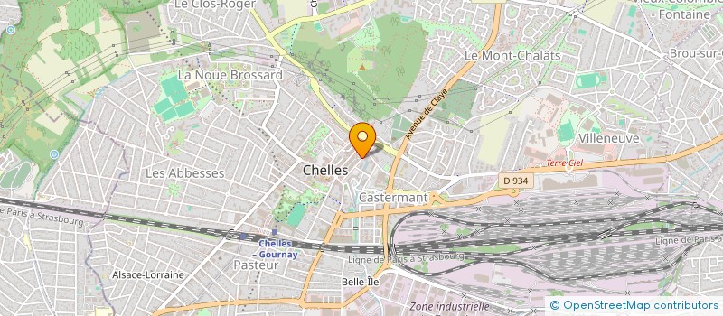 localisation de l'entreprise TROIS 7  CHELLES