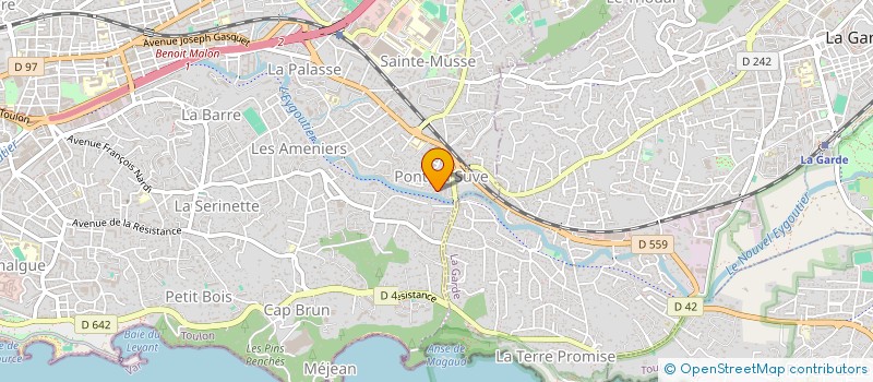 localisation de l'entreprise TROIS à TOULON
