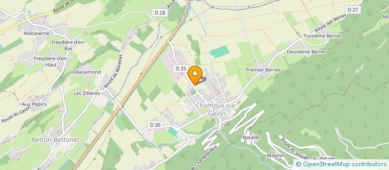 localisation de l'entreprise TROIS A CINQ  CHAMOUX-SUR-GELON