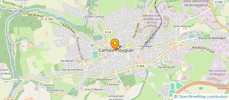 localisation de l'entreprise TROIS-ARCHITECTES à CARHAIX PLOUGUER