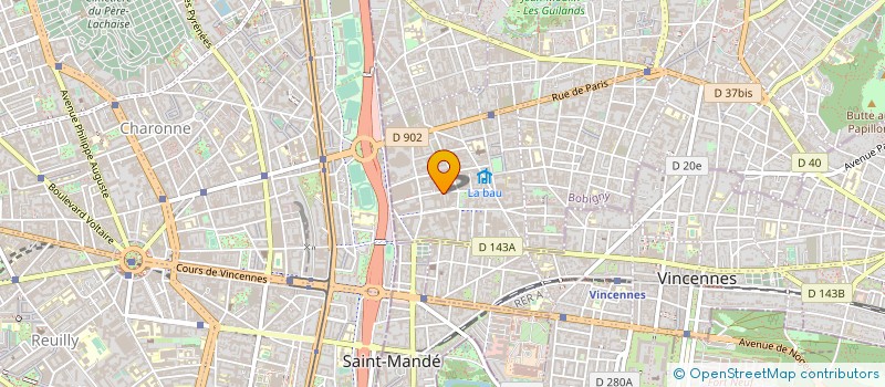 localisation de l'entreprise TROIS B à MONTREUIL