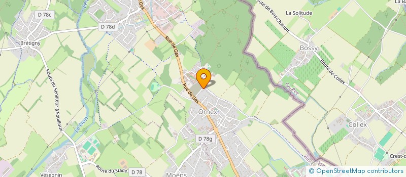 localisation de l'entreprise TROIS B  ORNEX