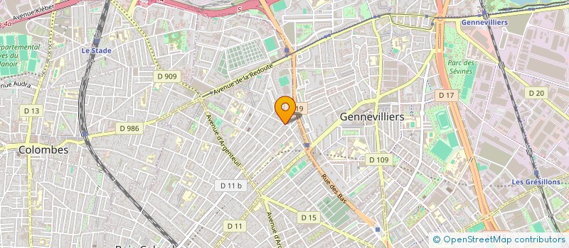localisation de l'entreprise TROIS B à ASNIERES-SUR-SEINE