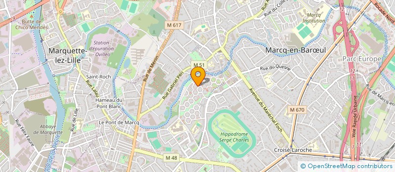 localisation de l'entreprise TROIS BRANCHES à MARCQ-EN-BARŒUL